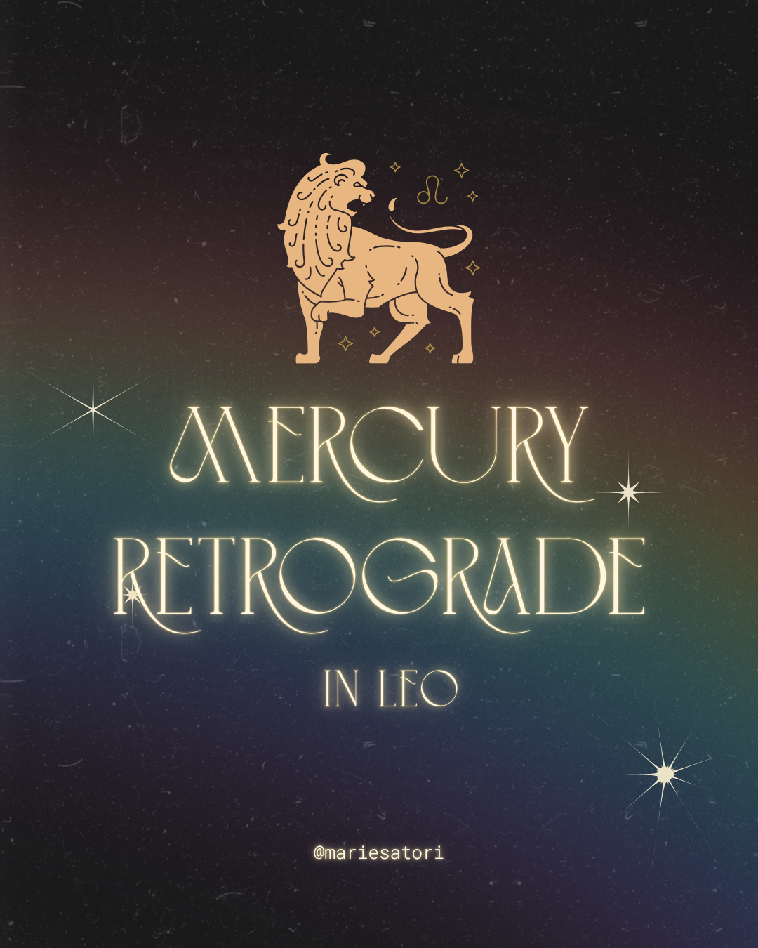 Mercury Retrograde in Leo 2025